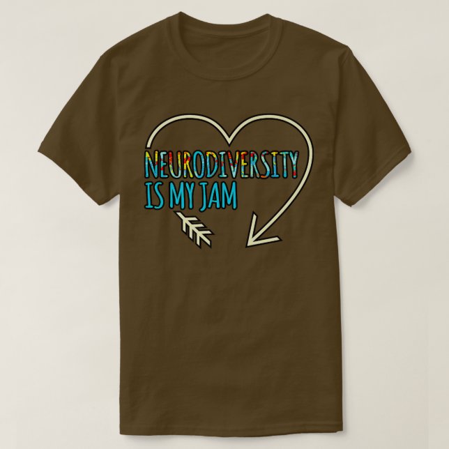 Sylt ADHD Awareness Orange Ribbon T Shirt (Design framsida)