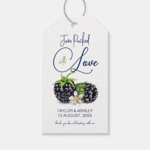 Sylt förpackad med Kärlek Blackberry Fruit BRÖLL Presentetikett