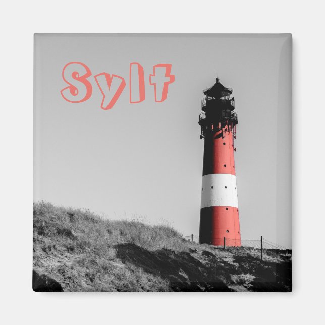 Sylt Leuchturm Magnet (Framsidan)