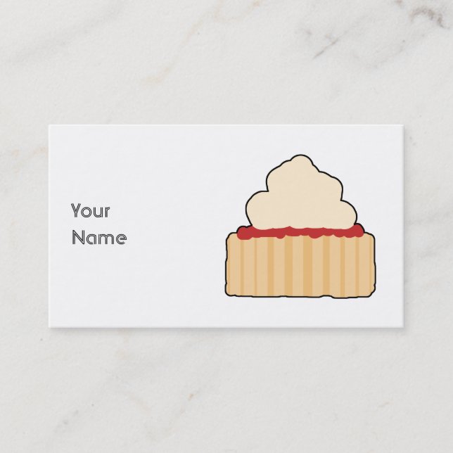Sylt och krämScone. Visitkort (Framsida)