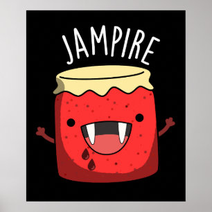 Sylt-pire Funny Vampire Sylt Pun Mörk BG Poster