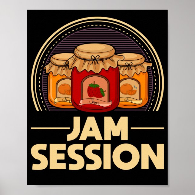Sylt Session Music Pun Jelly Älskare Poster (Framsidan)