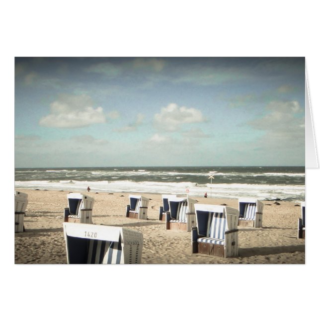 Sylt Strand Hälsningskort (Framsidan Horizontal)