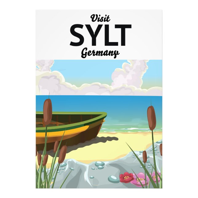 Sylt Tyskland resaffisch Fototryck (Framsidan)