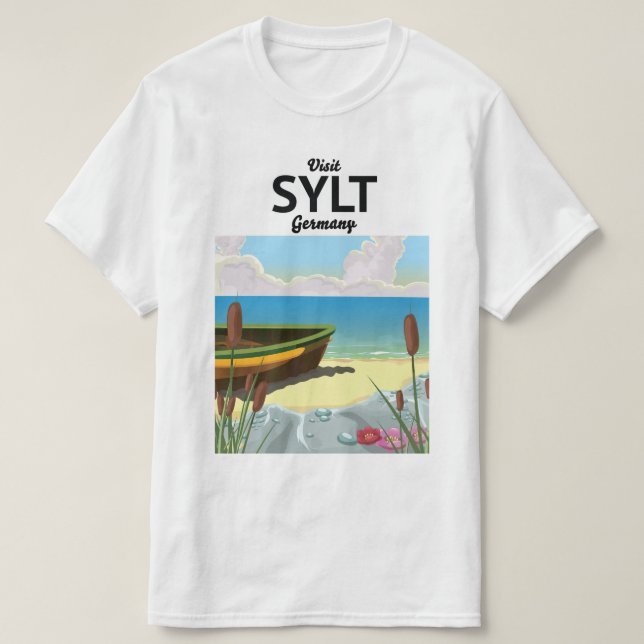 Sylt Tyskland reseaffisch T Shirt (Design framsida)