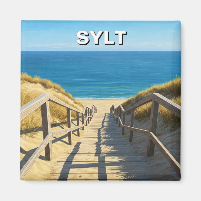 Sylt Tyskland Travel Magnet (Framsidan)
