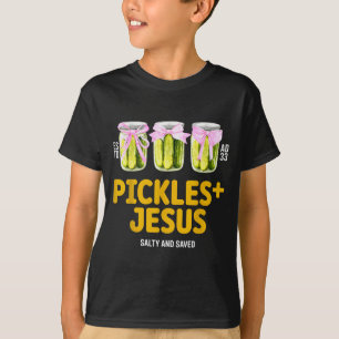 Syltade Jesus-pickles och räddade roliga Jesus-pic T Shirt