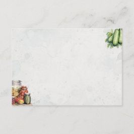 Syltglas Grundläggande Tomt Receptkort Tilläggskort