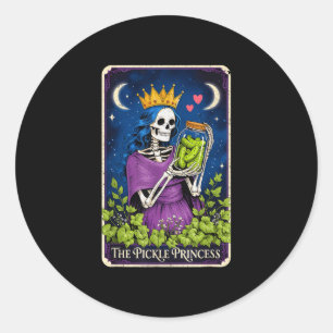 Syltprinsessan tarotkort älskare kvinnor flicka runt klistermärke