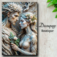 Sylvan Älskare Forest Embrace Decoupage