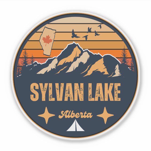 Sylvan Lake, Alberta Klistermärken (Framsida)