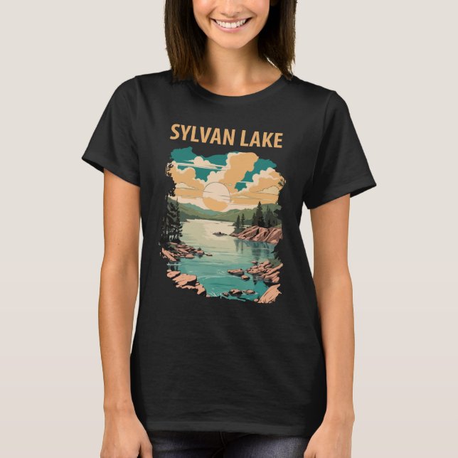 Sylvan Lake SD Pine Green Resa T Shirt (Framsida)