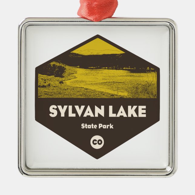 Sylvan Lake State Park Colorado Julgransprydnad Metall (Framsidan)