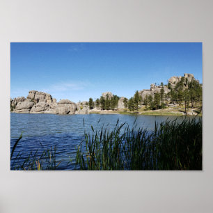 Sylvan Sjö, Black Backe, Custer, South Dakota Poster