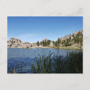 Sylvan Sjö, Black Backe, Custer, South Dakota Vykort