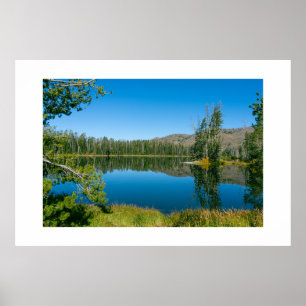 Sylvan Sjö Reflection Yellowstone nationalpark Poster