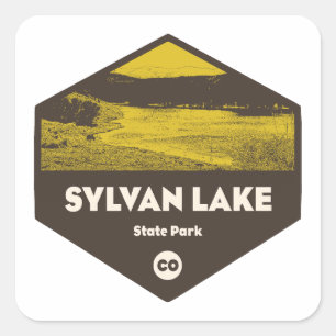 Sylvan Sjö State Park Colorado Fyrkantigt Klistermärke