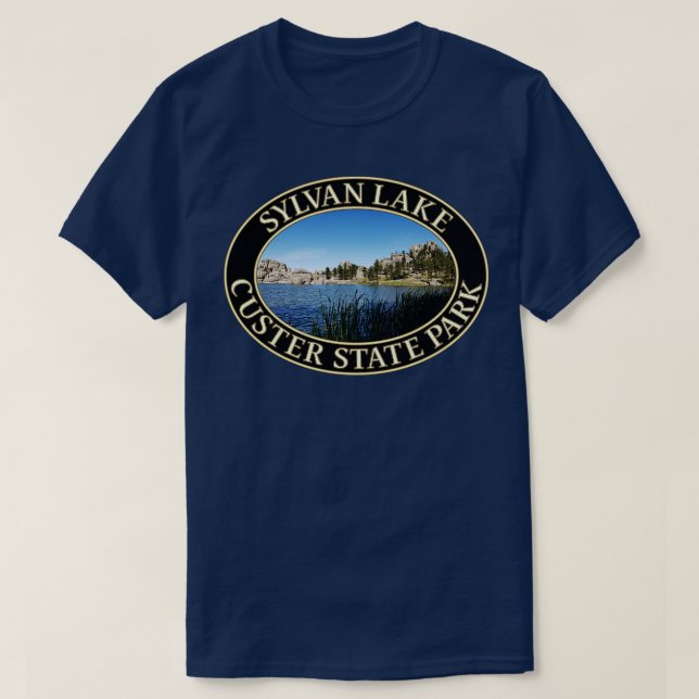 Sylvan Sjö vid Custer State Park i Custer South D T Shirt (Design framsida)