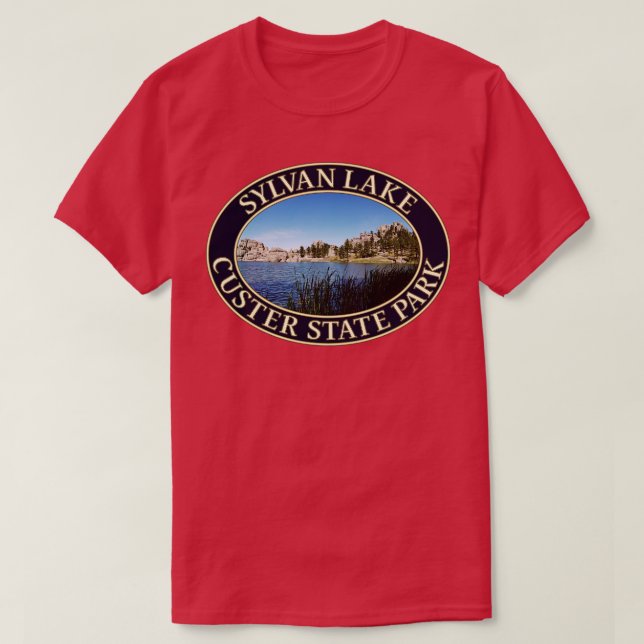 Sylvan Sjö vid Custer State Park i South Dakota T Shirt (Design framsida)