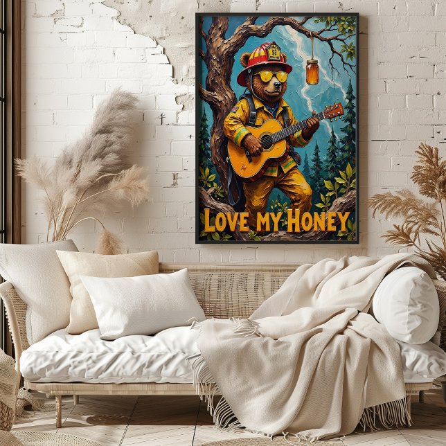 Sylvan Strums: Bear's Honeyed Refrain Poster (Skapare uppladdad)