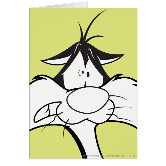 SYLVESTER™ Ansikte Hälsningskort (Framsidan)