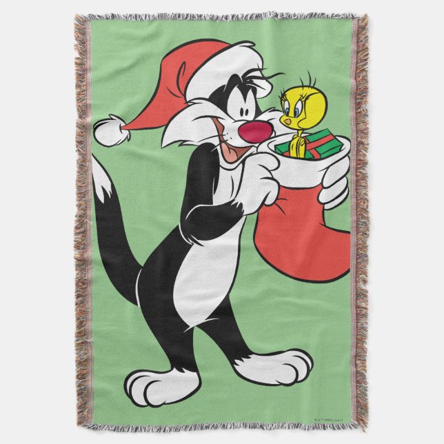 Sylvester Cat with Stocking Filt (Framsidan Vertikal)