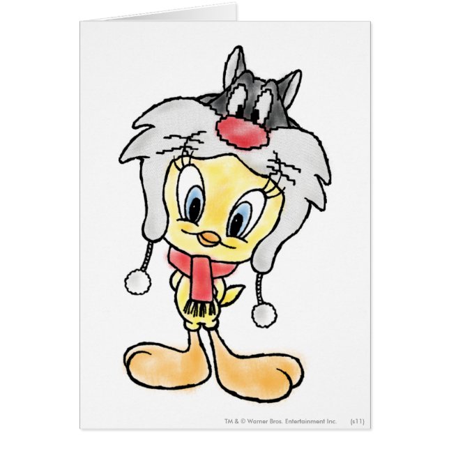 Sylvester Hat Hälsningskort (Framsidan)