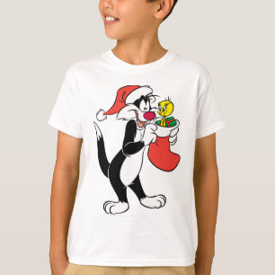 SYLVESTER™ Katt med julstrumpa Tee