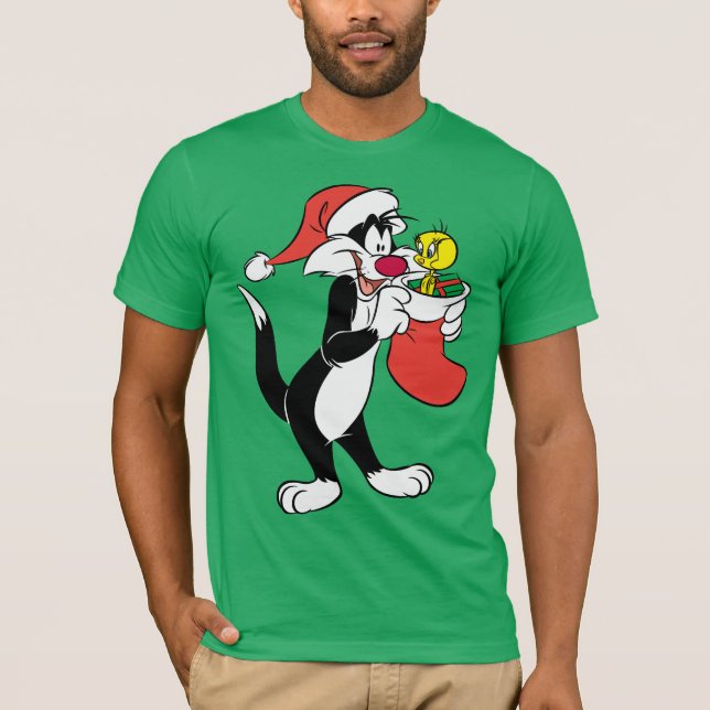SYLVESTER™ Katt med lager T-shirt (Framsida)