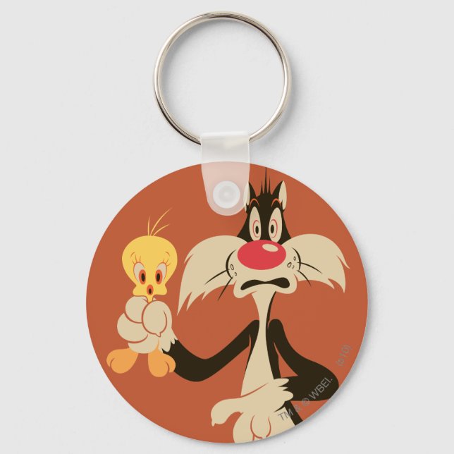 SYLVESTER™ med TWEETY™ Nyckelring (Framsida)