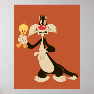 SYLVESTER™ med TWEETY™ Poster