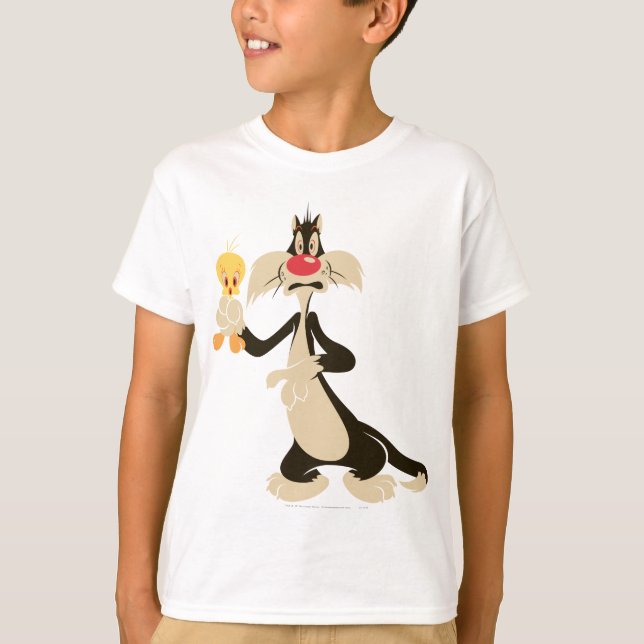 SYLVESTER™ med TWEETY™ T Shirt (Framsida)