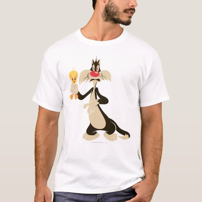 SYLVESTER™ med TWEETY™ Tee Shirt (Framsida)