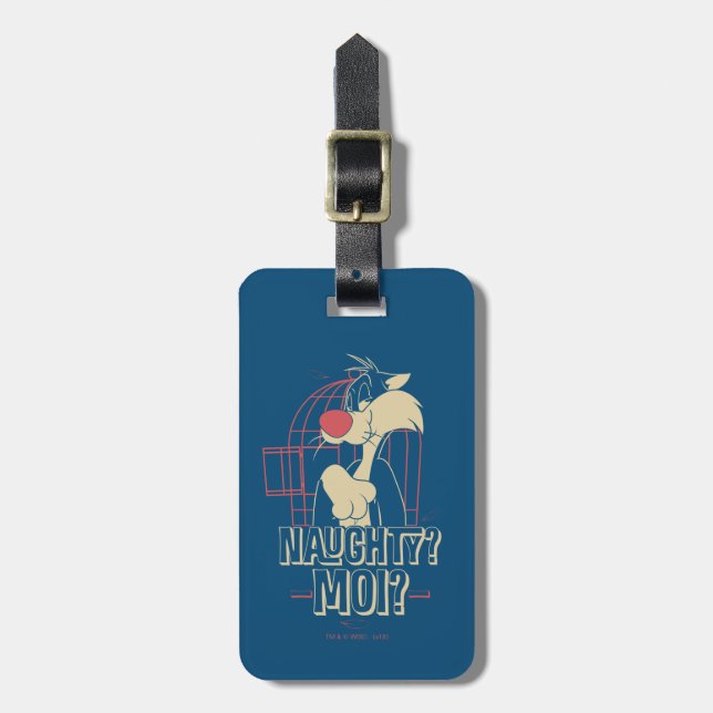 SYLVESTER™ - Naughty? Moi? Bagagebricka (Vertikal Framsida)
