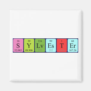 Sylvester Perier bord namn magnet