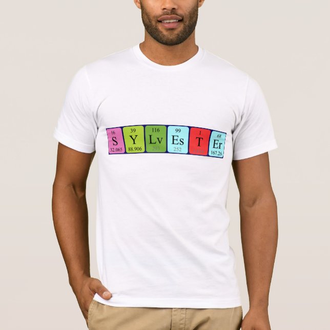 Sylvester Periodisk skjorta bord namn T-shirt (Framsida)