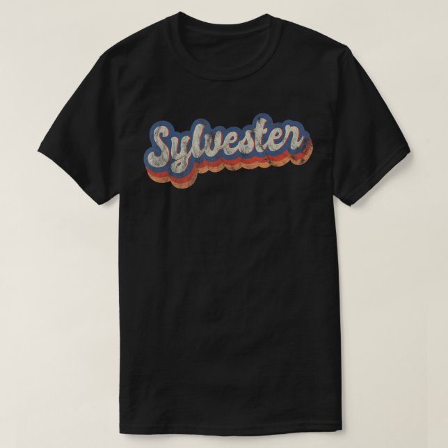 Sylvester Personlig Namn Shirt Anpassningsbar Lett T (Design framsida)