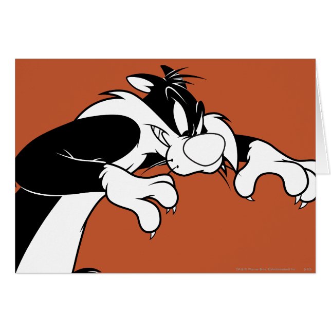 SYLVESTER™ Prowling Hälsningskort (Framsidan Horizontal)