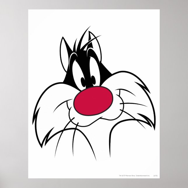 SYLVESTER™ Red Nose Ansikte Poster (Framsidan)