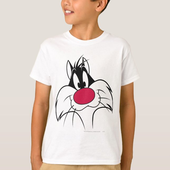 SYLVESTER™ Red Nose Ansikte T-shirt (Framsida)