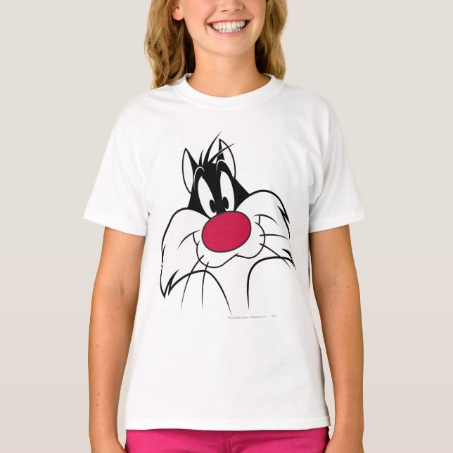 SYLVESTER™ Red Nose Ansikte T Shirt (Framsida)