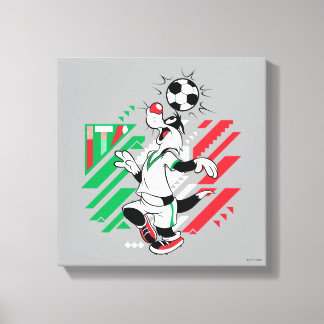 SYLVESTER™ Team Italien Fotbollsgrafik Canvastryck