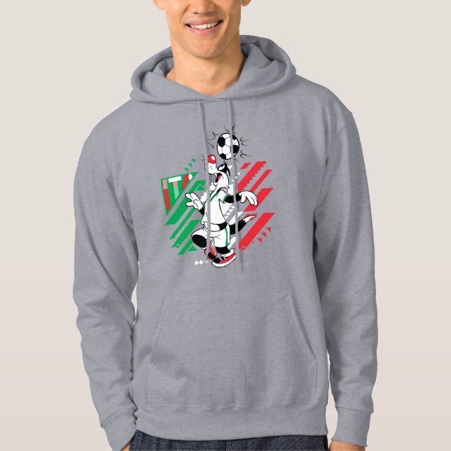 SYLVESTER™ Team Italien Fotbollsgrafik Hoodie (Framsida)