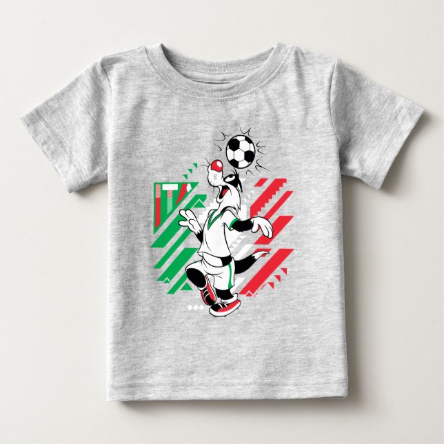 SYLVESTER™ Team Italien Fotbollsgrafik T Shirt (Framsida)