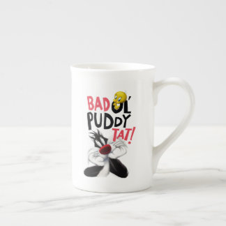 SYLVESTER™ & TWEETY™- Dåligt Puddy-märke Benporslin Mugg