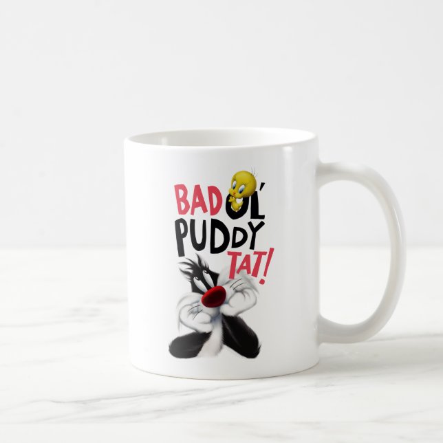 SYLVESTER™ & TWEETY™- Dåligt Puddy-märke Kaffemugg (Höger)