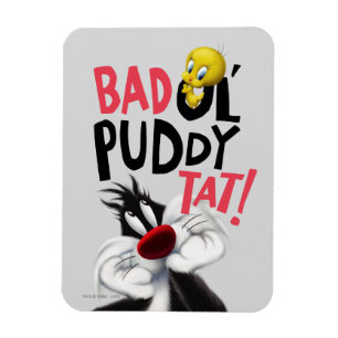 SYLVESTER™ & TWEETY™- Dåligt Puddy-märke Magnet