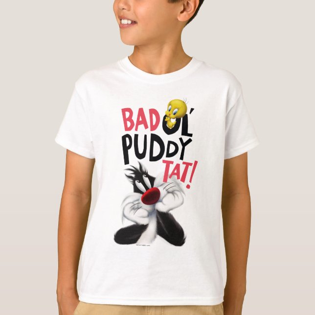 SYLVESTER™ & TWEETY™- Elak gammal Puddy Tat Tee (Framsida)