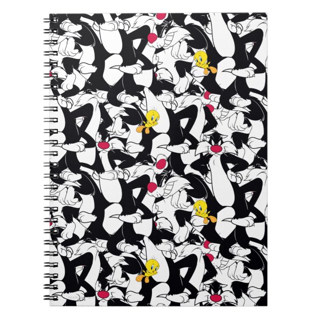 SYLVESTER™ & TWEETY™ Mönster Anteckningsbok (Framsidan)