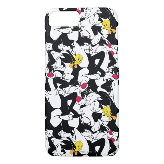 SYLVESTER™ & TWEETY™ Mönster Case-Mate iPhone Skal (Baksida)
